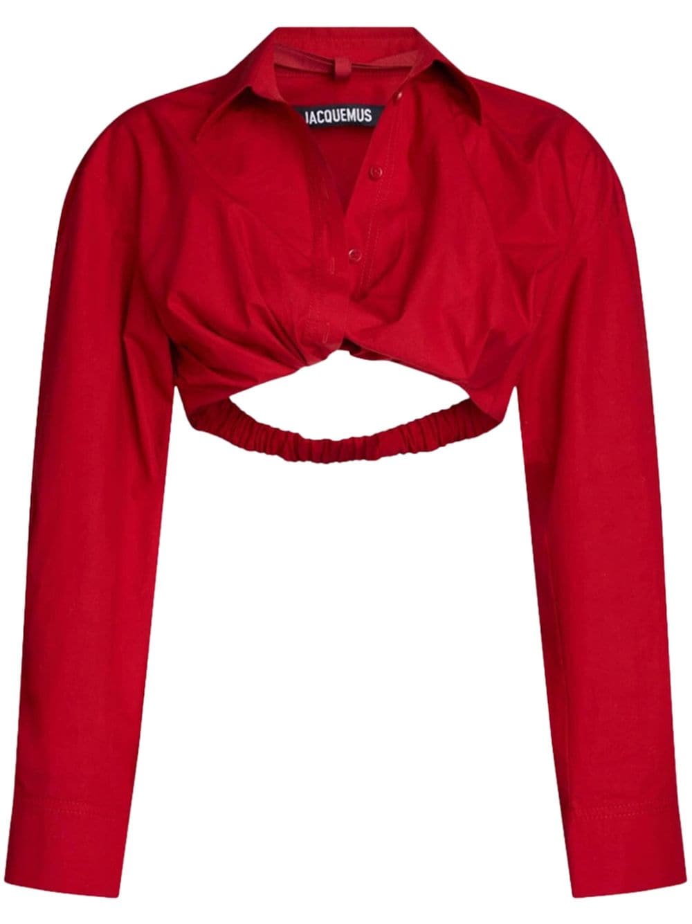 JACQUEMUS Le Chemise Bahia Cotton Shirt Red