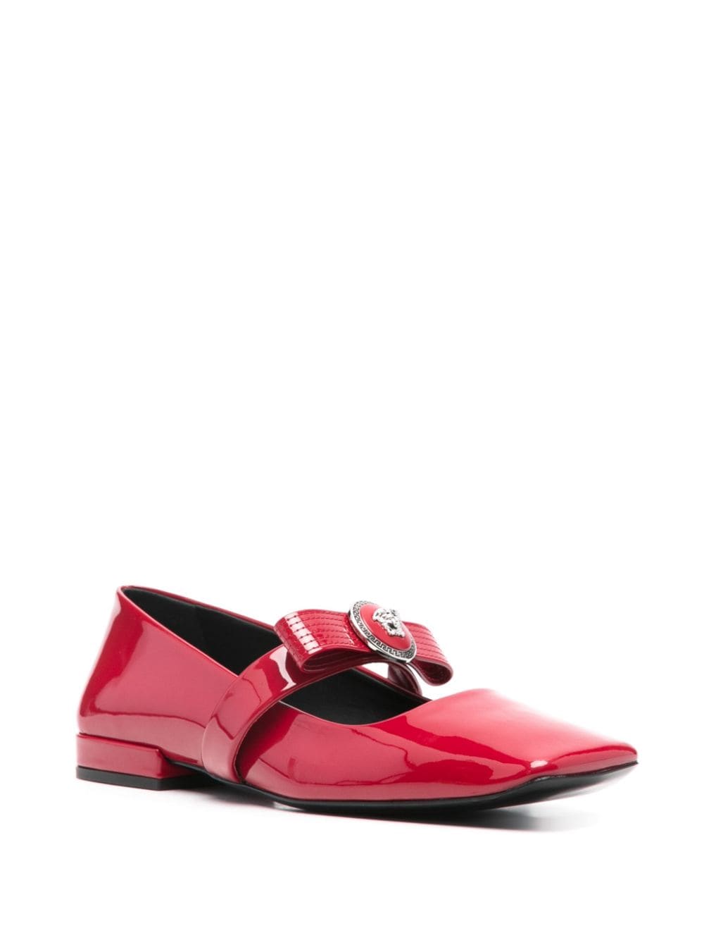 Versace Gianni Ribbon Ballet Flats