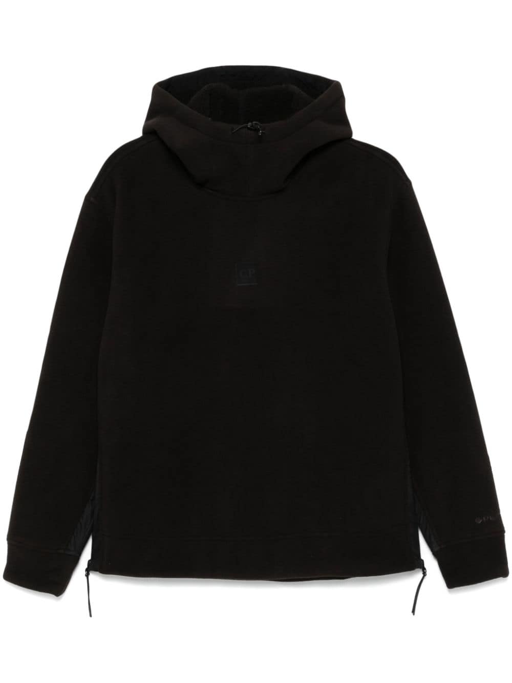 C.P. COMPANY METROPOLIS Hooded Fleece Sweatshirt In Black
