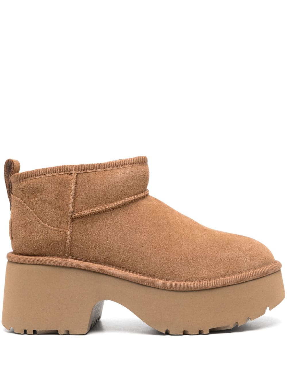 UGG Australia Ultra Mini New Heights Boots In Beige