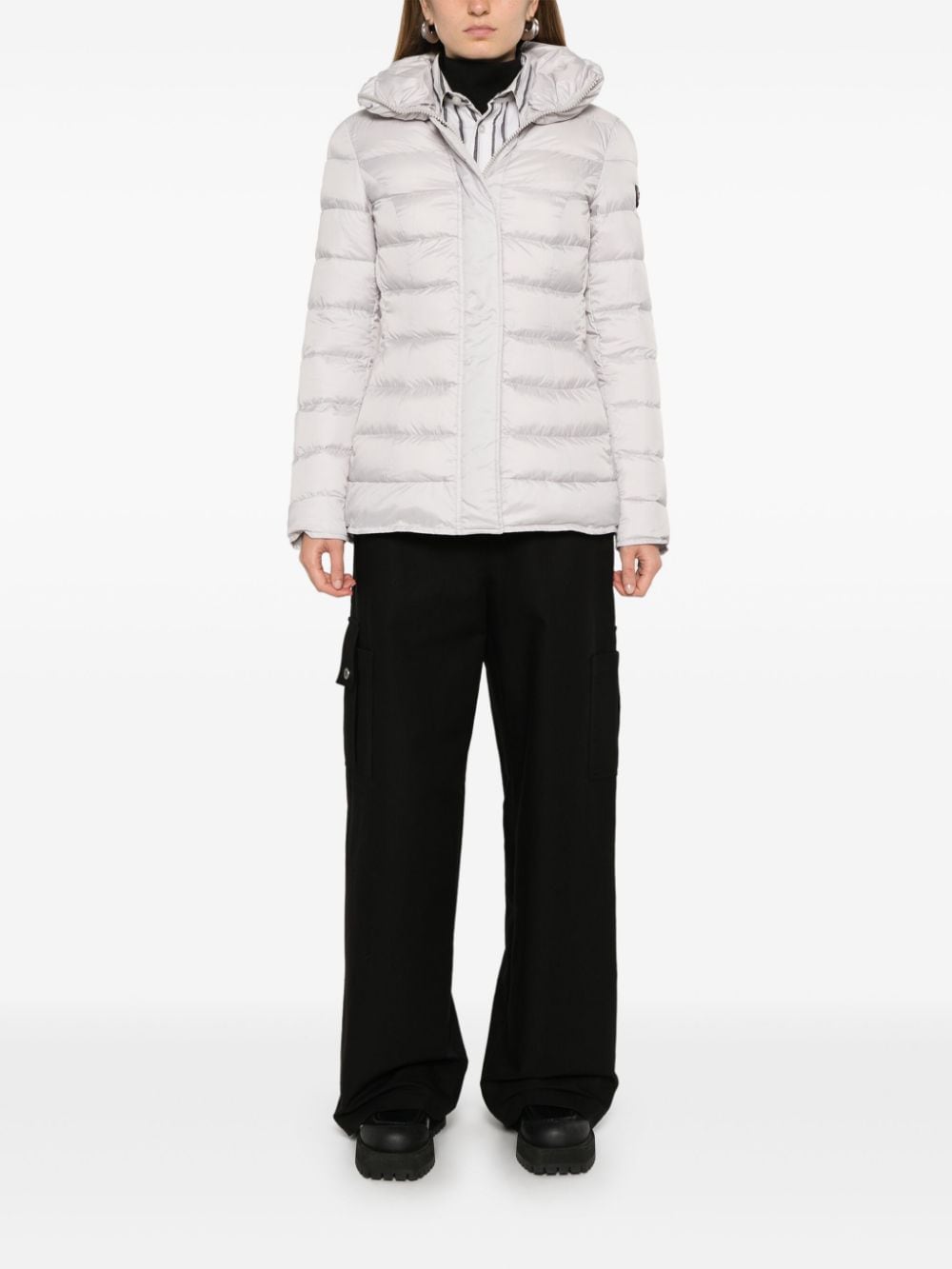 Peuterey Short Down Jacket In Grey