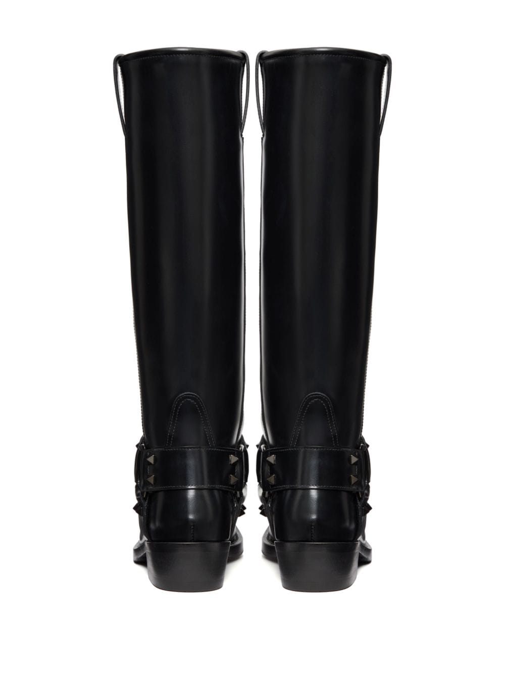 Valentino Garavani Rockstud Tall Biker Boots