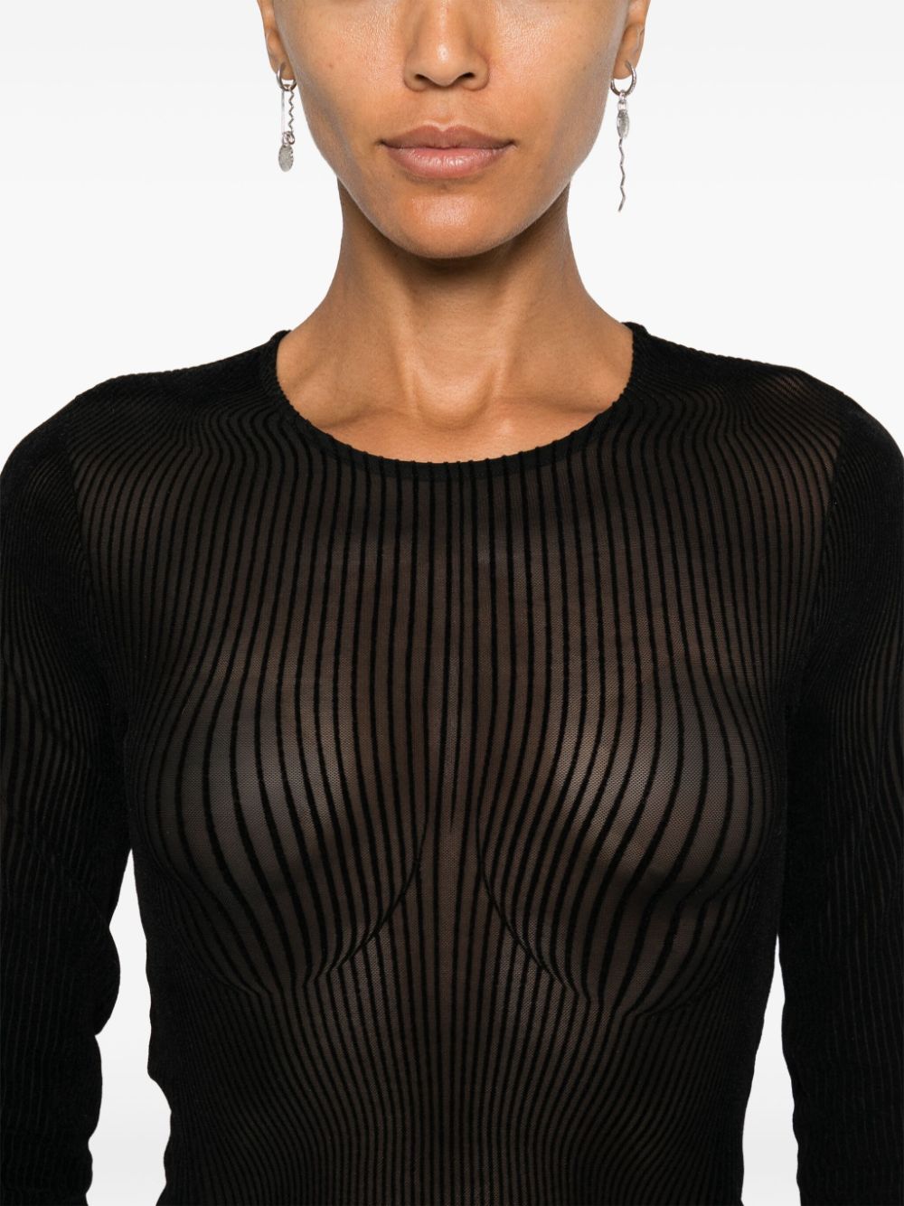 JEAN PAUL GAULTIER Semi Sheer Mesh Top