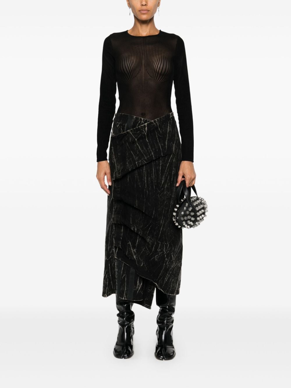 JEAN PAUL GAULTIER Semi Sheer Mesh Top