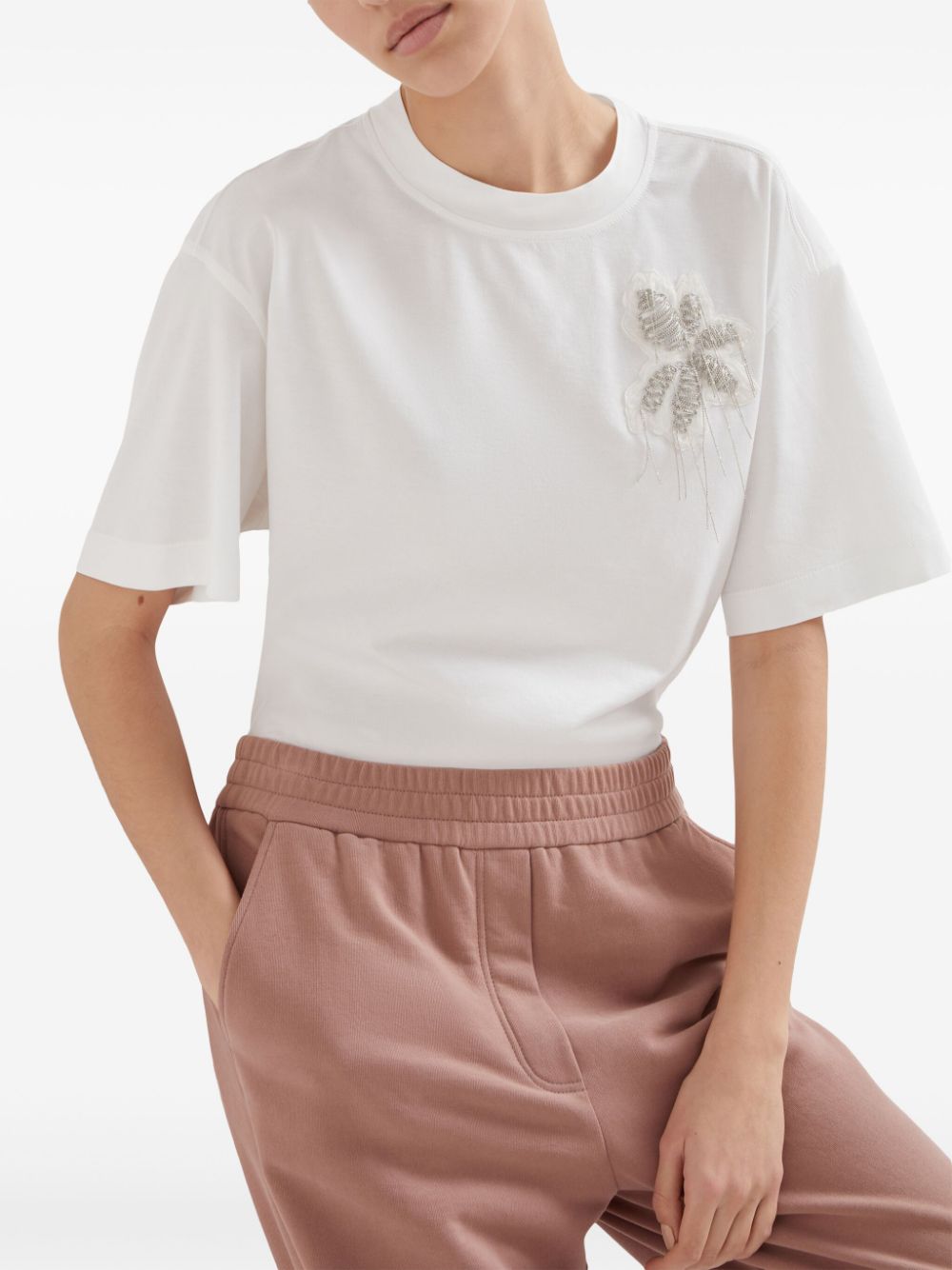 Brunello Cucinelli Embellished T-Shirt