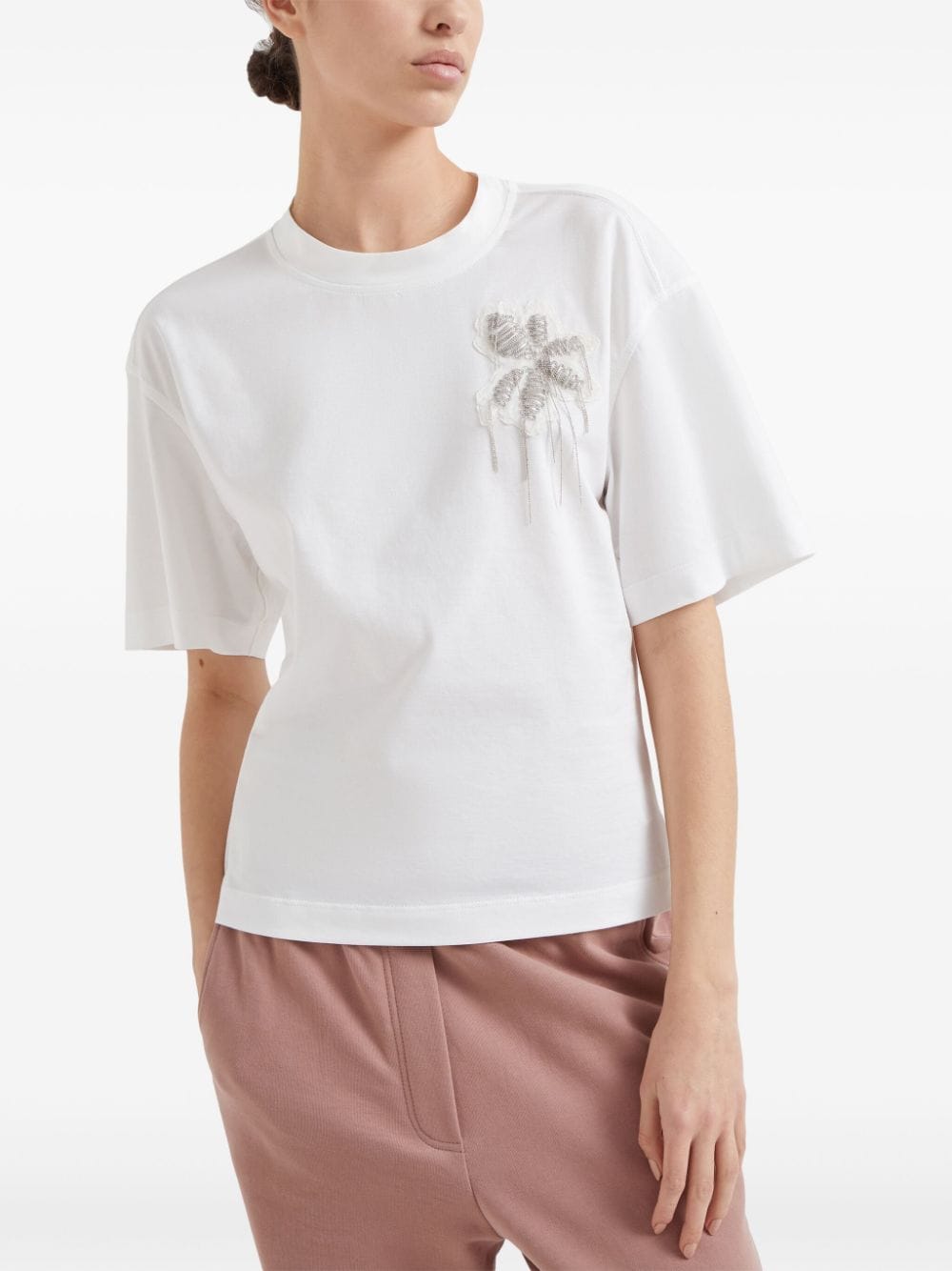 Brunello Cucinelli Embellished T-Shirt