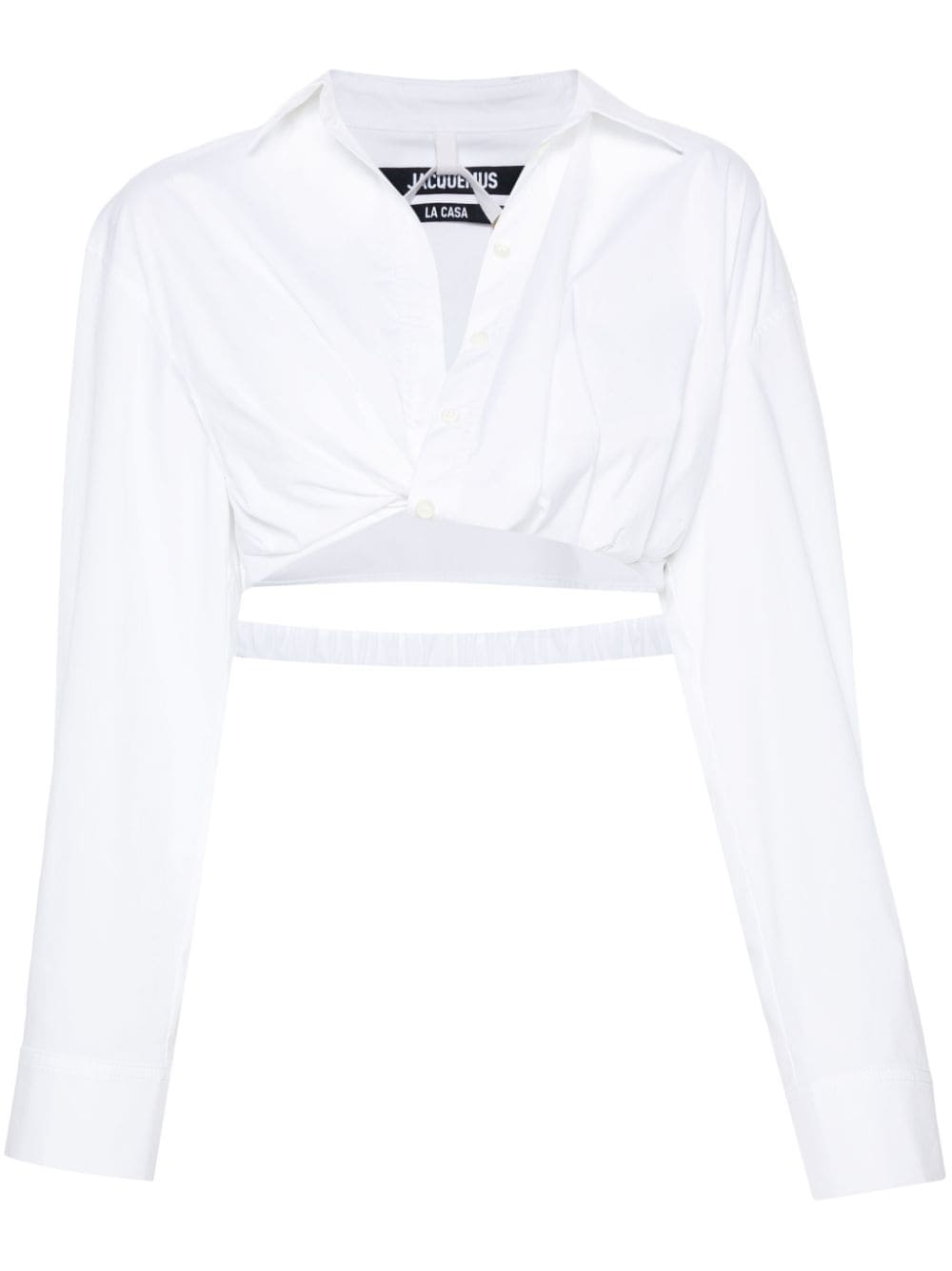 JACQUEMUS Cropped Shirt White