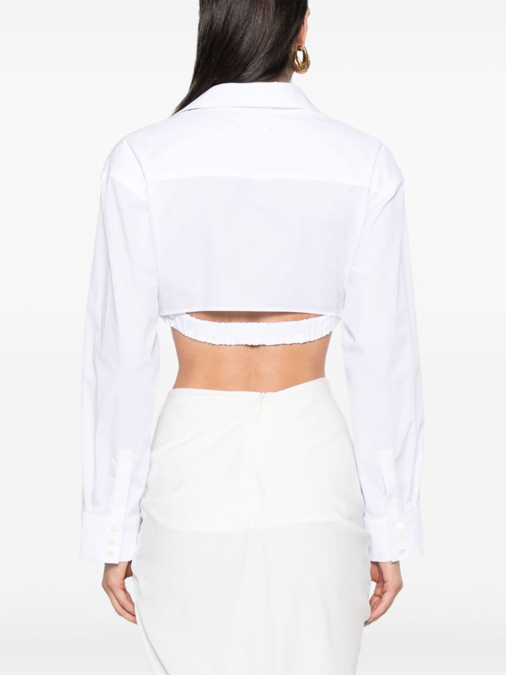 JACQUEMUS Cropped Shirt White