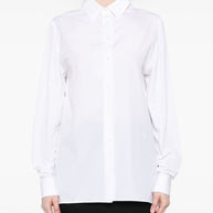 Givenchy Cotton Poplin Open Back Shirt
