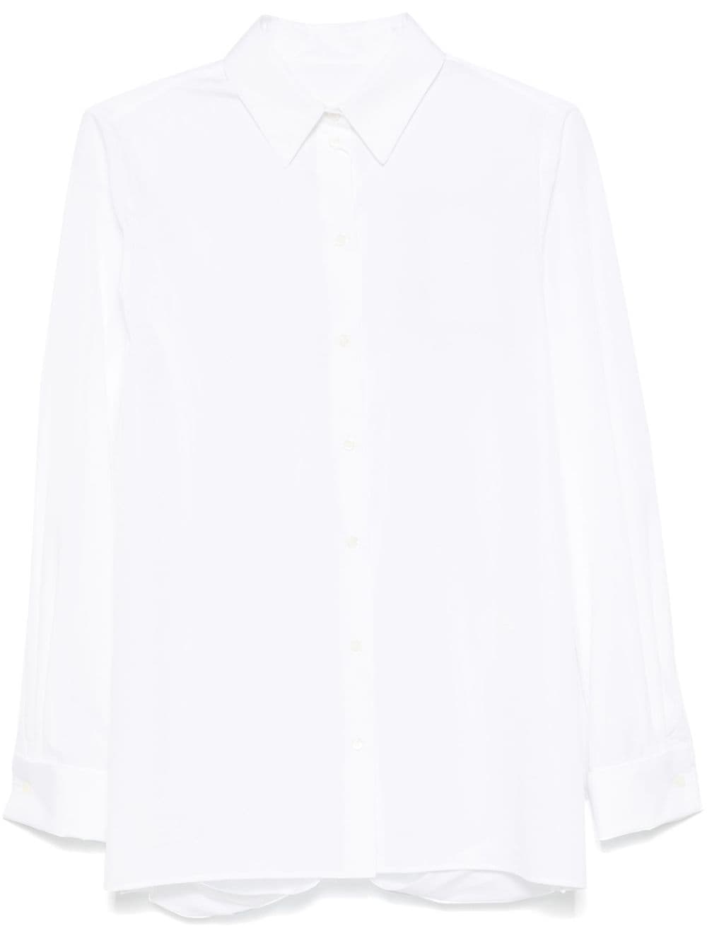 Givenchy Cotton Poplin Open Back Shirt