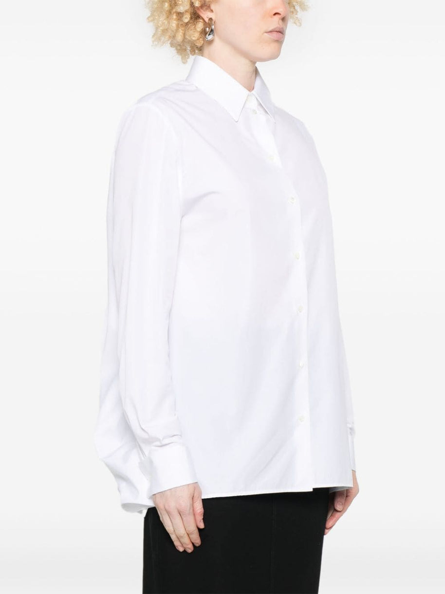 Givenchy Cotton Poplin Open Back Shirt