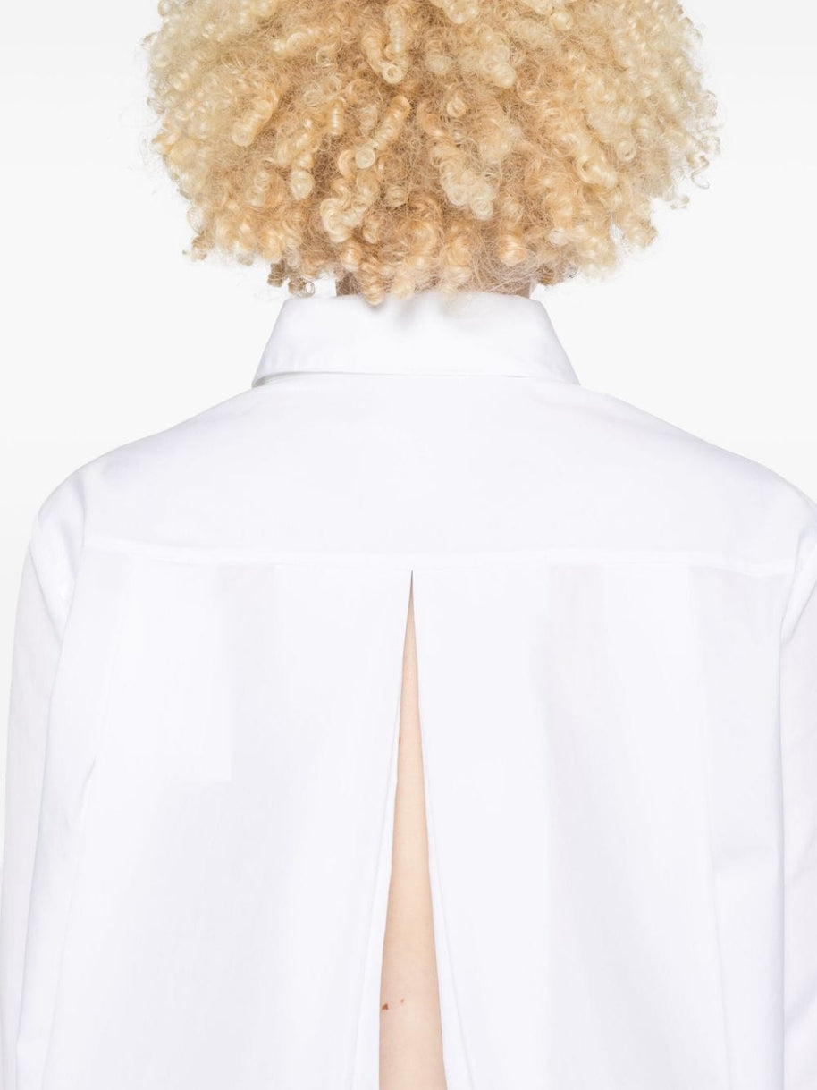 Givenchy Cotton Poplin Open Back Shirt