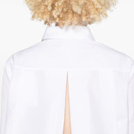 Givenchy Cotton Poplin Open Back Shirt