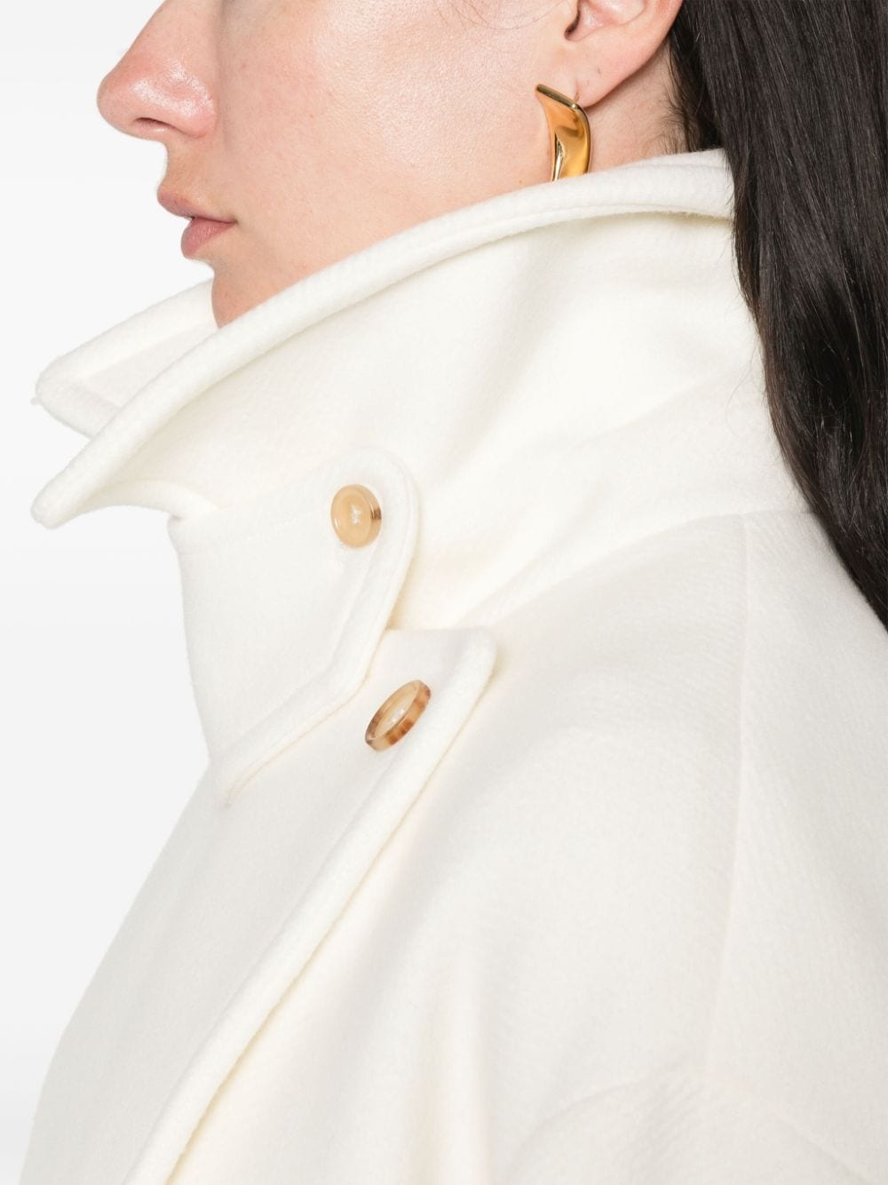 Chloè Oversized Short Wool Coat