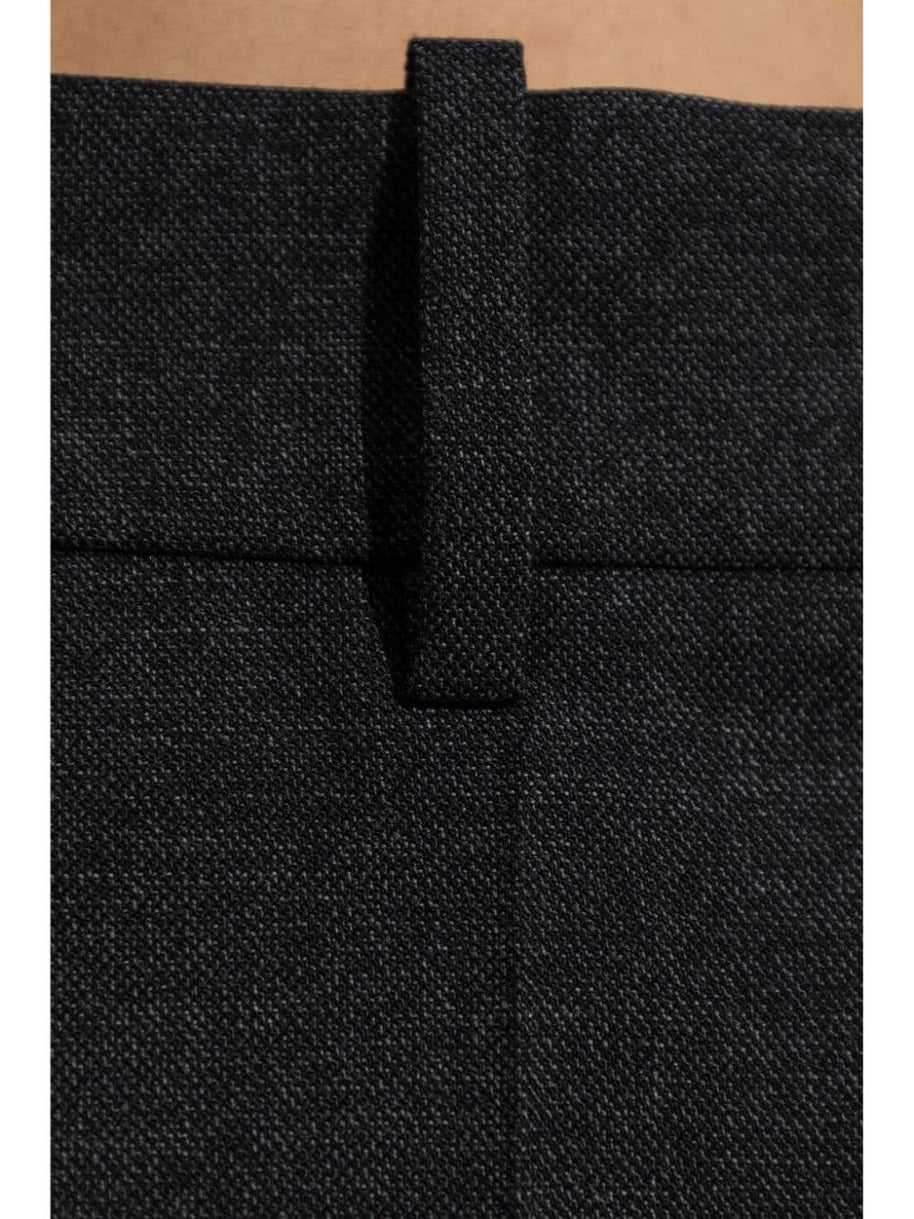 Givenchy Wool Oversized Tailored Trousers In Grey