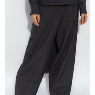 Givenchy Wool Oversized Tailored Trousers In Grey