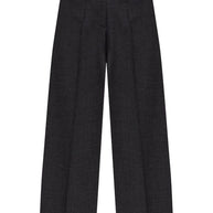 Givenchy Wool Oversized Tailored Trousers In Grey