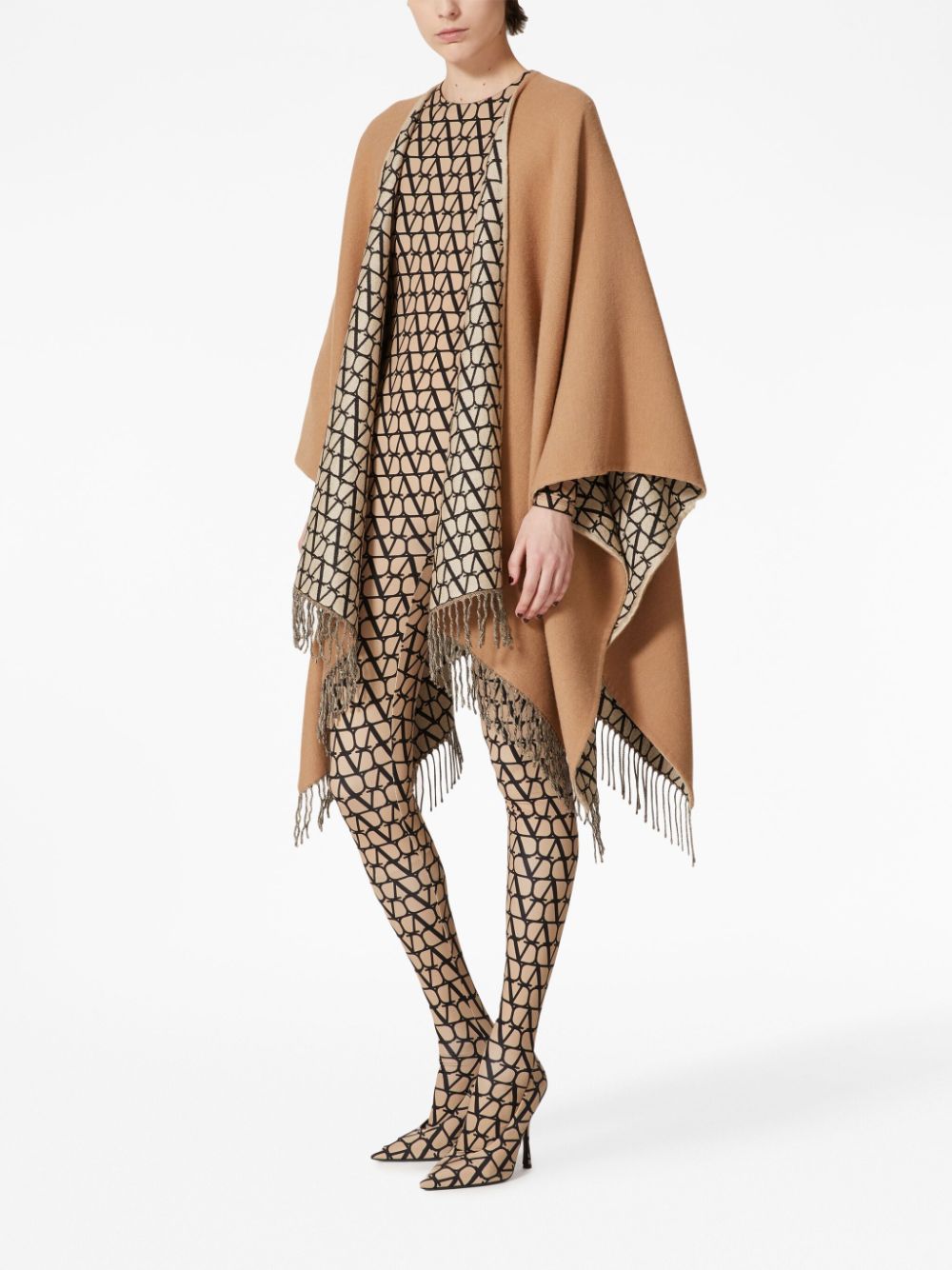 Valentino Virgin Wool Blend Cape