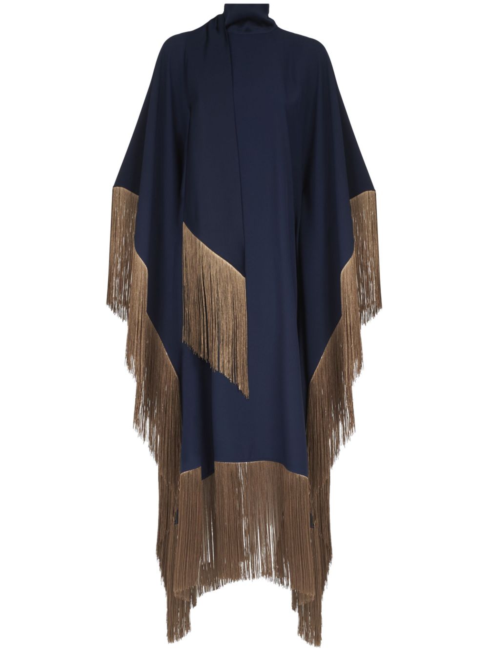 TALLER MARMO MAIN Blue Kaftan Dress With Fringe Detail