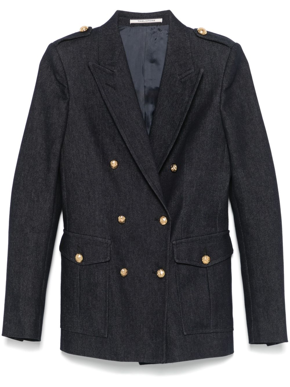 Tagliatore Heather Dark Denim Blazer