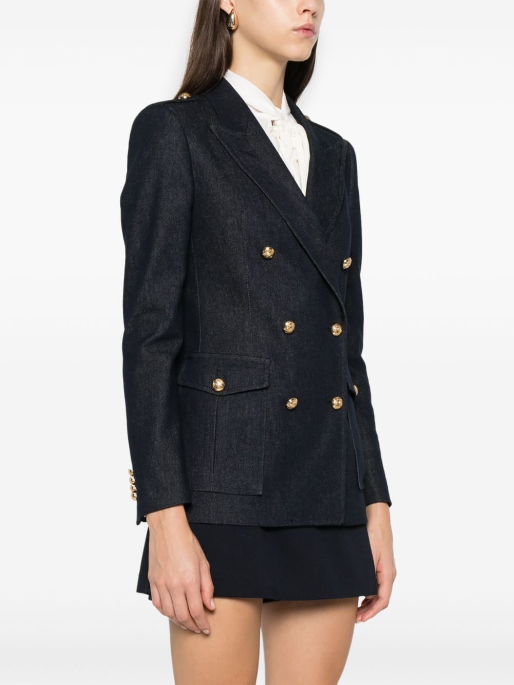 Tagliatore Heather Dark Denim Blazer