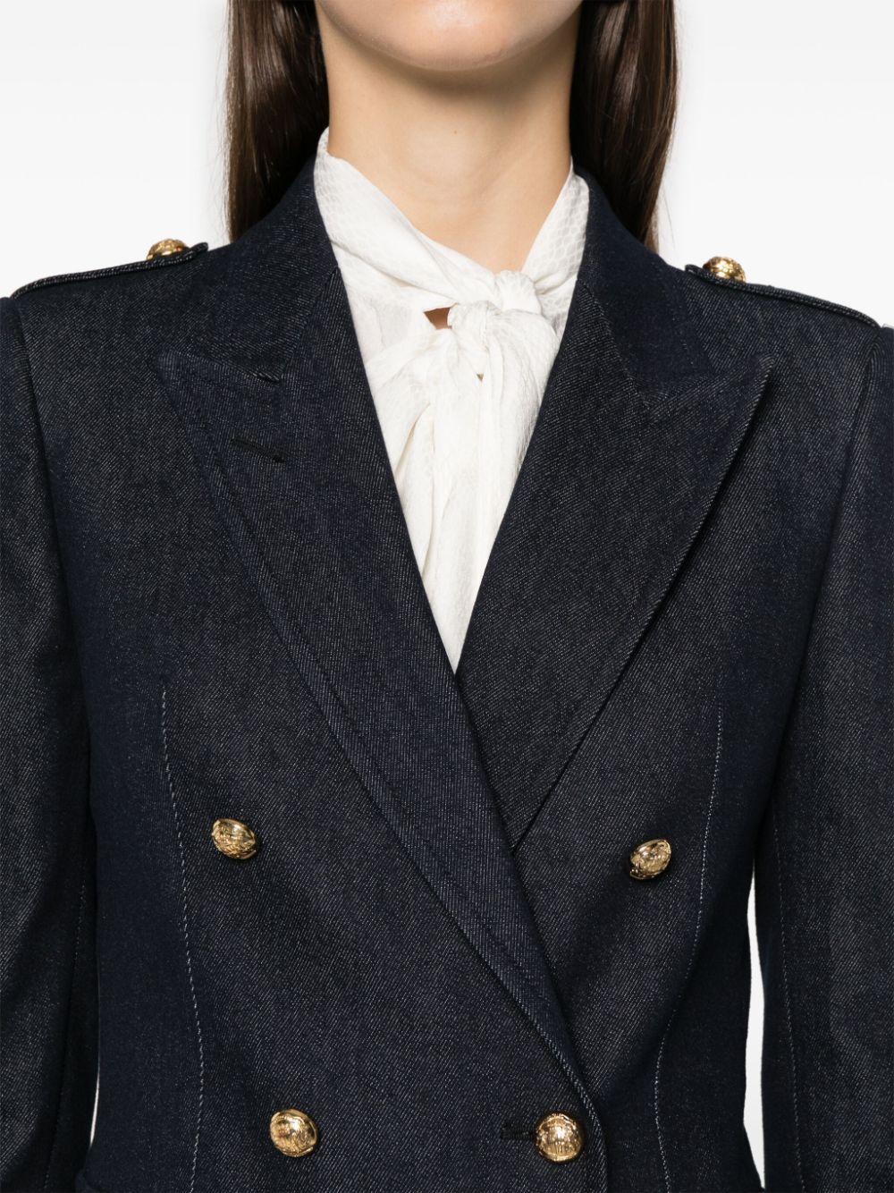 Tagliatore Heather Dark Denim Blazer