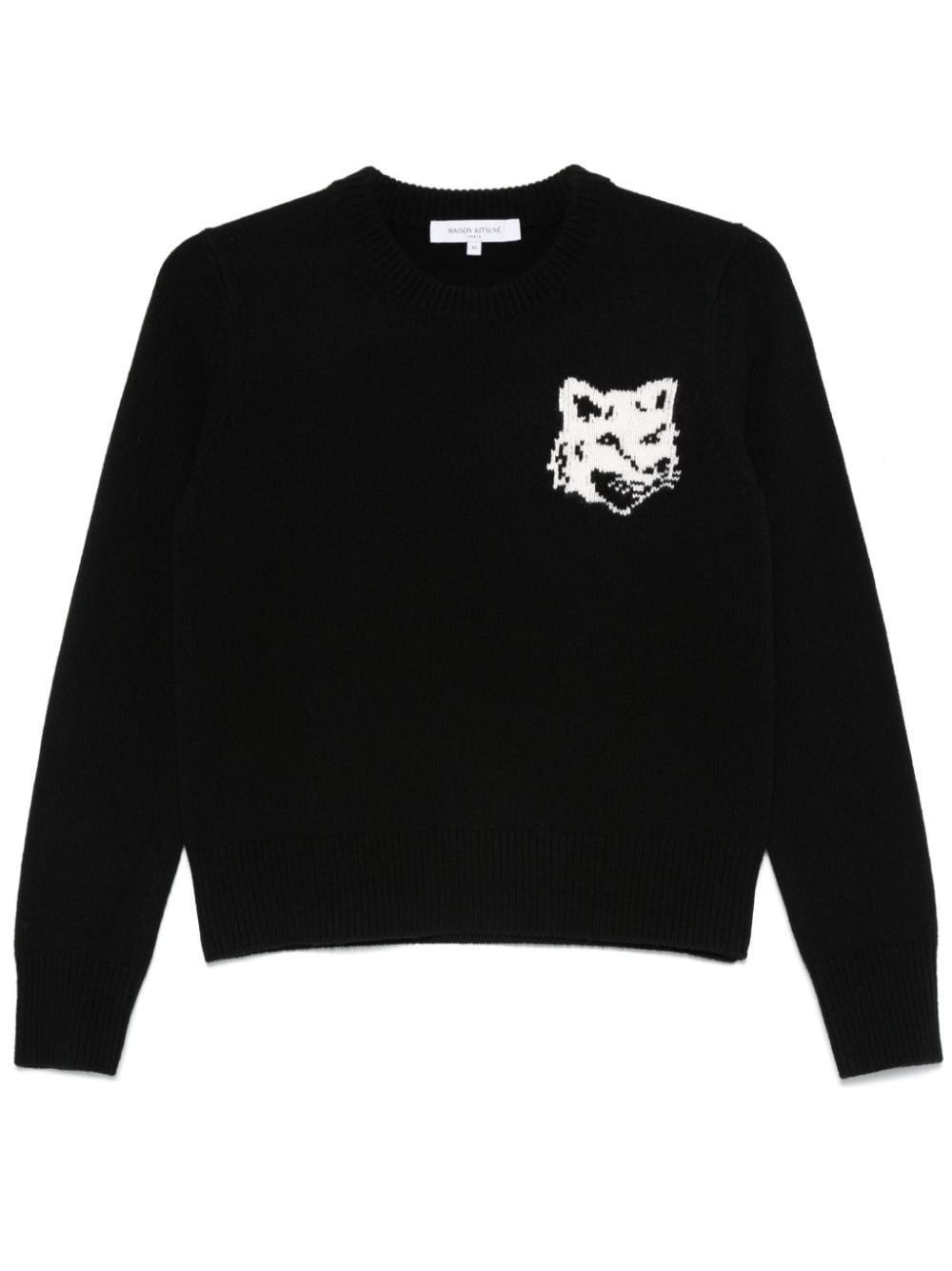 Maison Kitsune Fox Head Wool Sweater