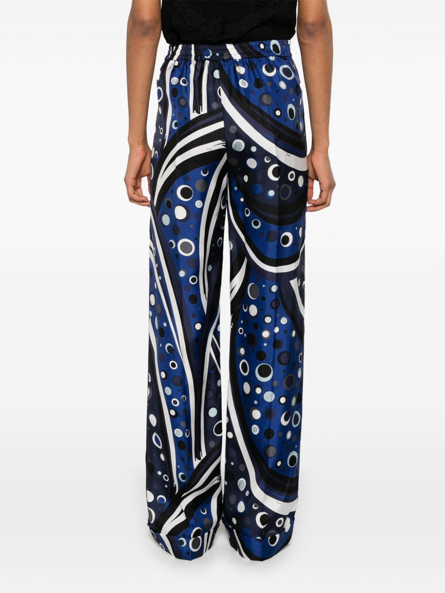 Pucci Fontane Print Silk Pants