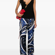 Pucci Fontane Print Silk Pants