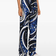 Pucci Fontane Print Silk Pants