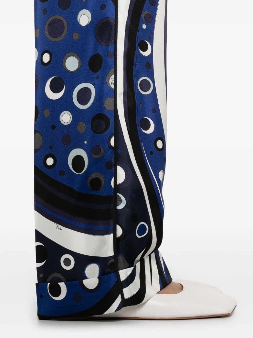 Pucci Fontane Print Silk Pants