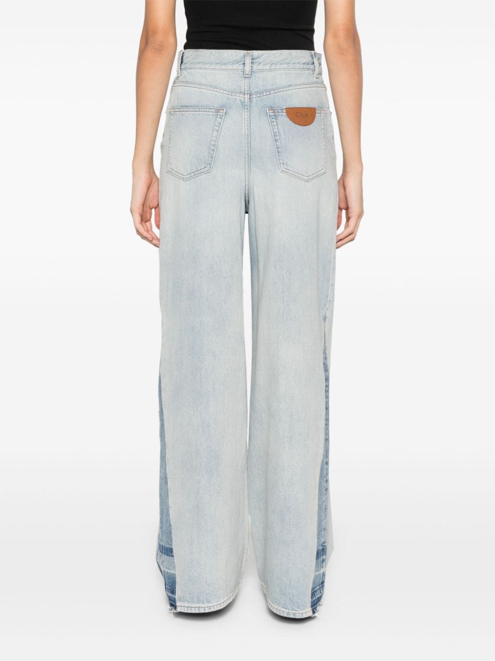 Chloè Wide Leg Jeans Clear Blue