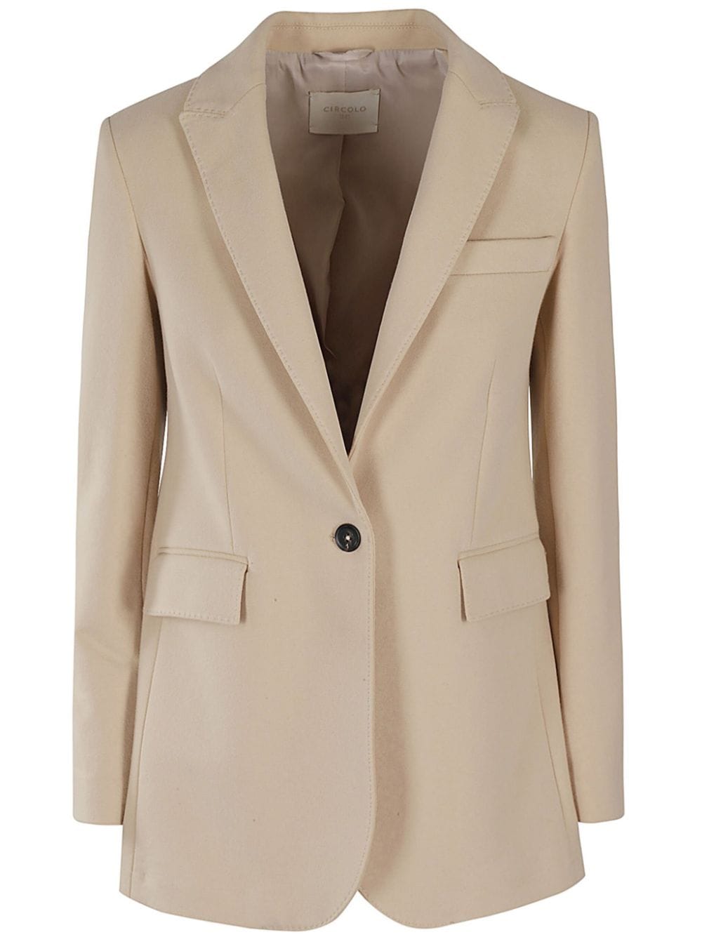 Circolo 1901 Beige Cotton Blend Blazer