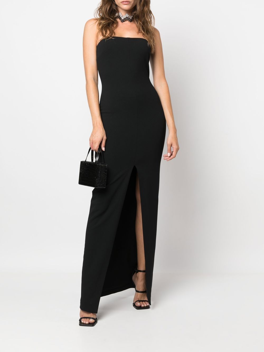 Solace London Strapless Stretch Maxi Dress