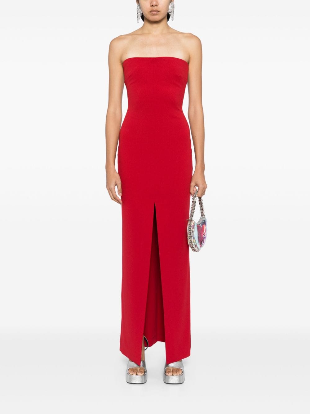 Solace London Strapless Stretch Maxi Dress