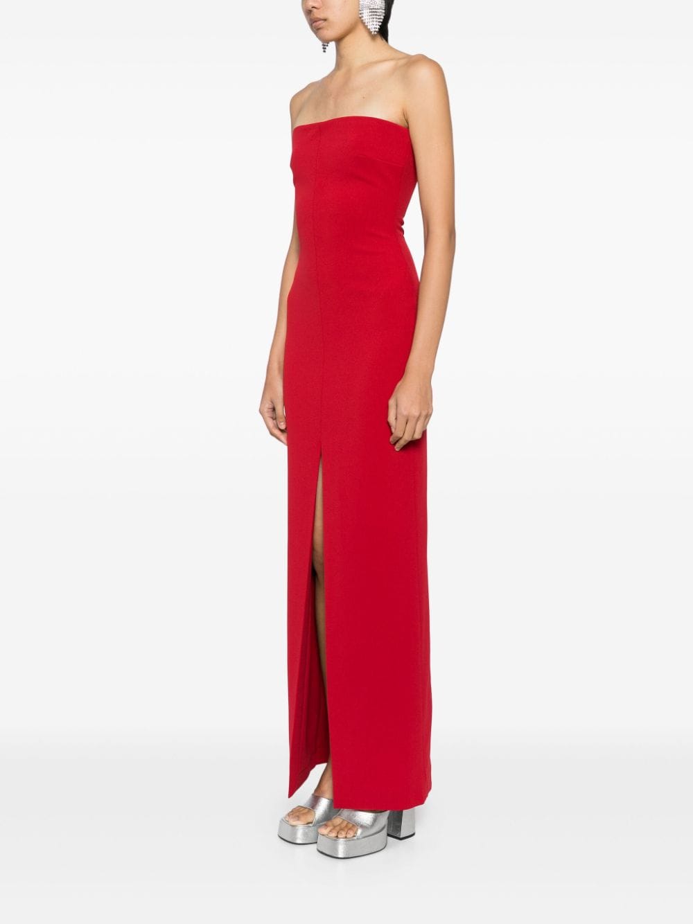 Solace London Strapless Stretch Maxi Dress