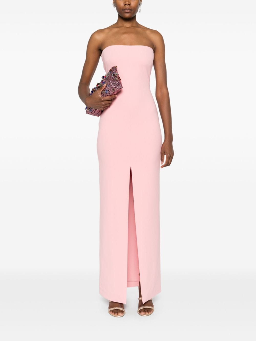 Solace London Strapless Stretch Maxi Dress