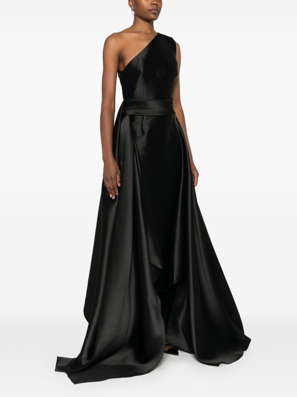 Solace London Charo One Shoulder Gown