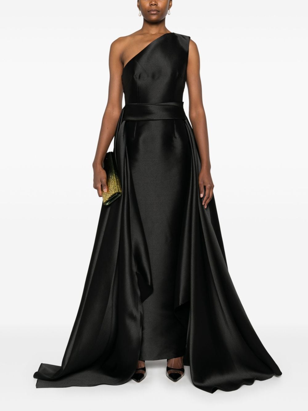 Solace London Charo One Shoulder Gown