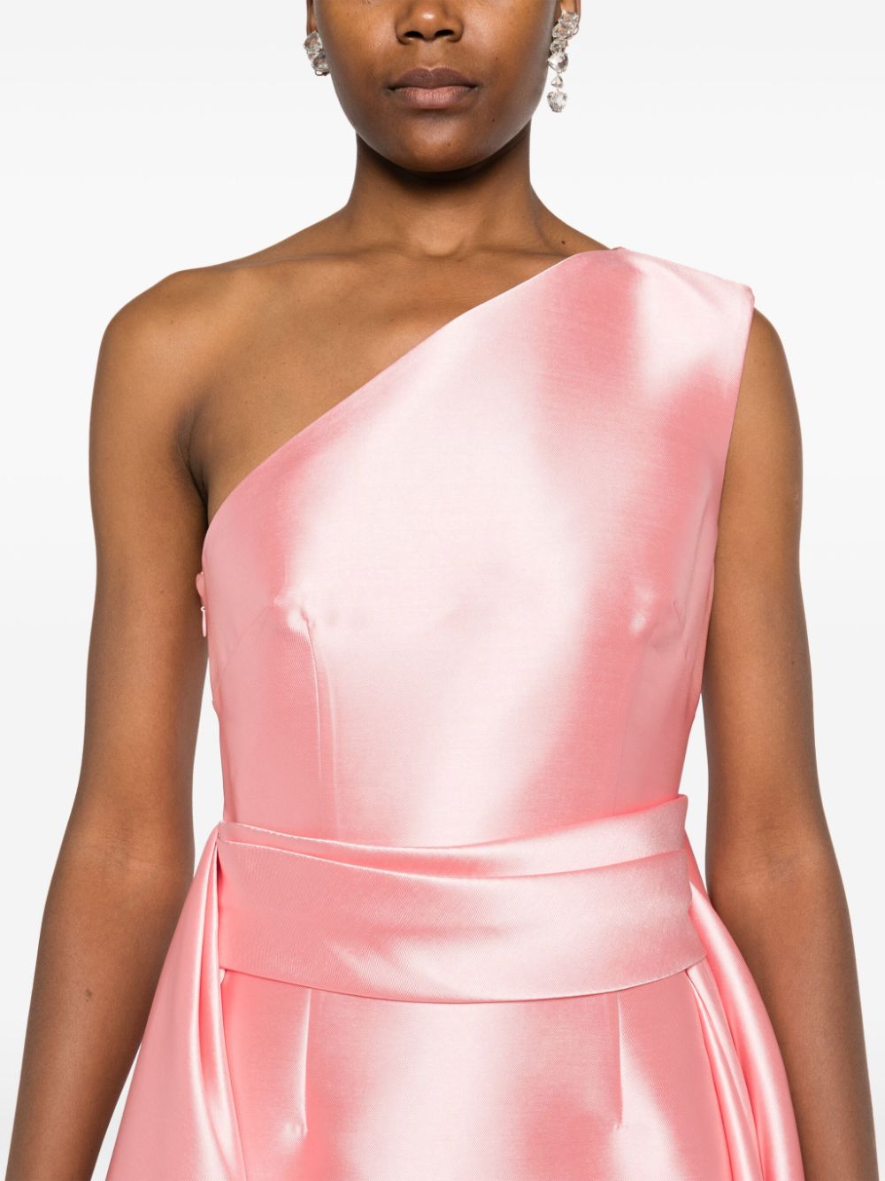 Solace London Charo One Shoulder Gown