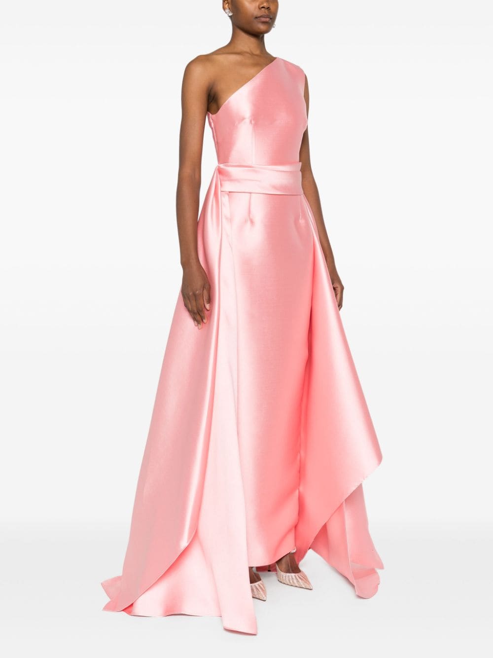 Solace London Charo One Shoulder Gown