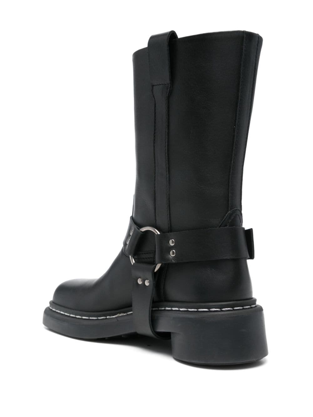 MARINE SERRE Crescent Moon Moto Boots