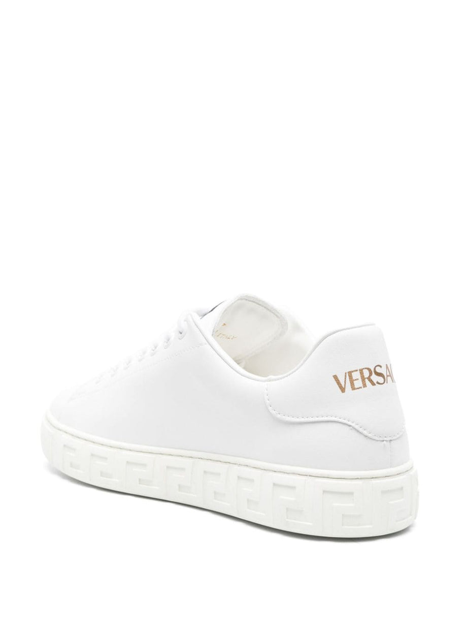 Versace Greca Faux Leather Sneakers