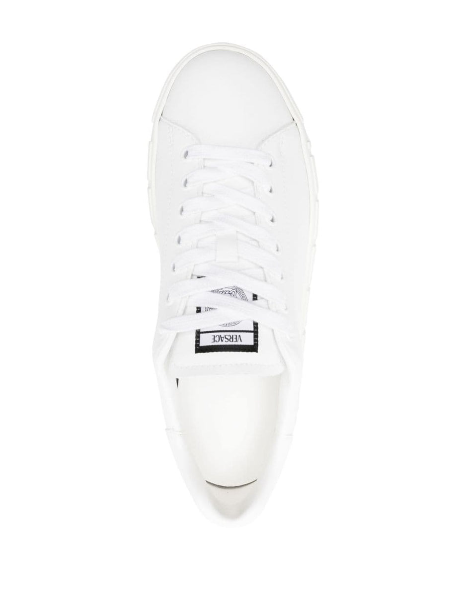 Versace Greca Faux Leather Sneakers