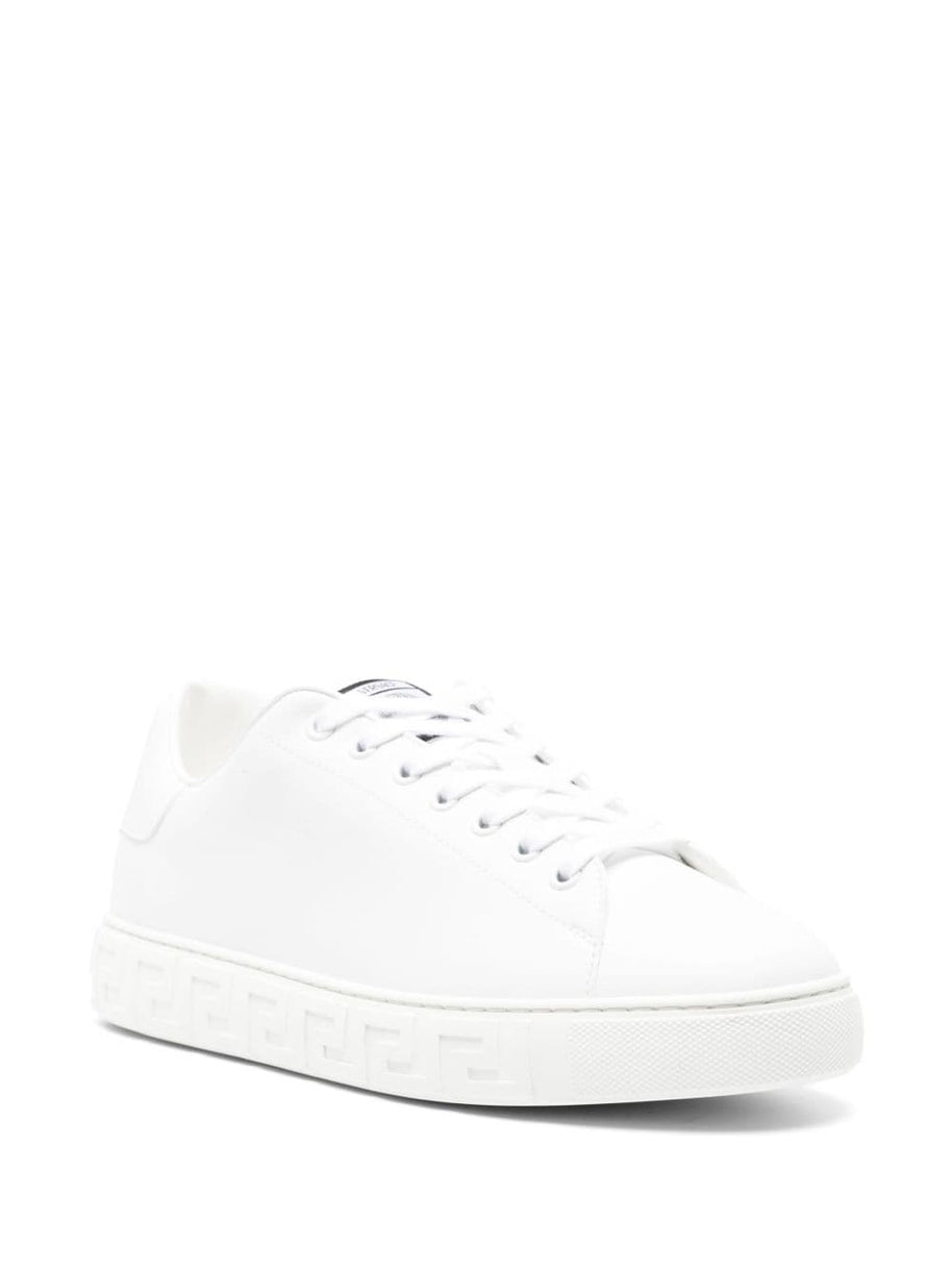 Versace Greca Faux Leather Sneakers