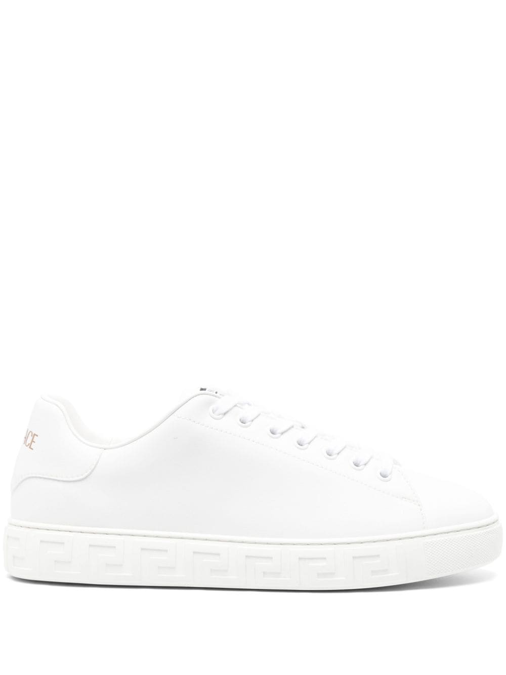 Versace Greca Faux Leather Sneakers