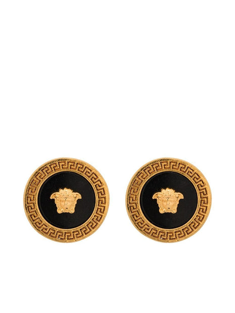 Versace Medusa Earrings In Gold