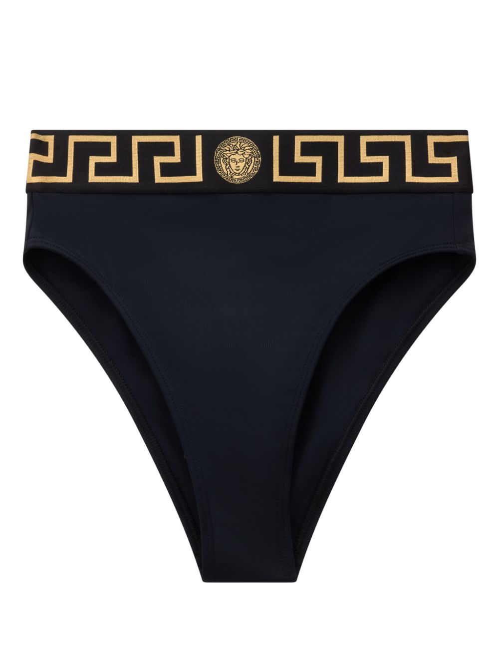 Versace Greca Bikini Bottom in Black