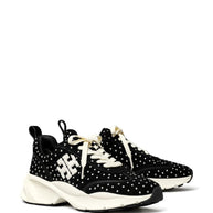 Tory Burch Studded Good Luck Trainer Sneakers Black