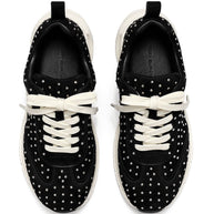 Tory Burch Studded Good Luck Trainer Sneakers Black